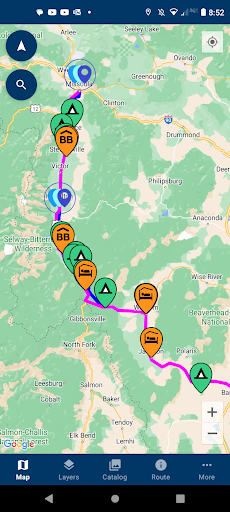 Bicycle Route Navigator Screen 2