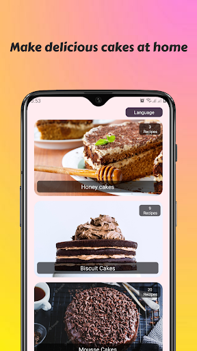 Android application Cake Recipe screenshort