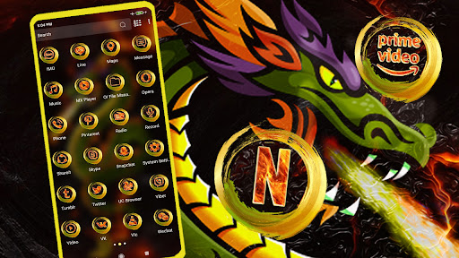 Angry Dragon Theme Screen 2