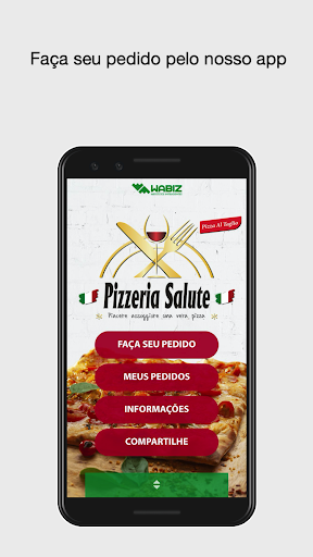 Android application Pizzeria Salute screenshort