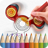 Fidget Spinner Coloring Books icon