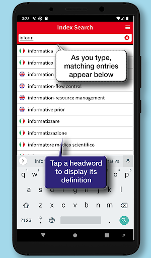 Android application Technical English Dictionary screenshort