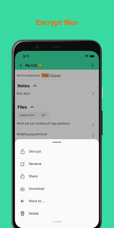 Precloud: Encrypt File & Note By Penghui Li - (Android Apps) — Appagg