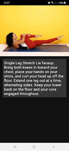 Pilates Exercises Screen 2
