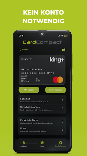 Android application Card Compact Banking App screenshort