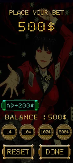 Kakegurui BlackJack - Screenshot 2