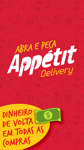 Android application Appétit Delivery com Cashback screenshort