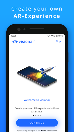 Android application Visionar screenshort