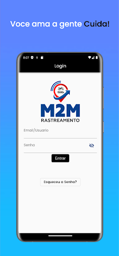 Android application M2M Rastreamento Plus screenshort