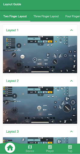 Android application Conqueror Layout for bgmi screenshort