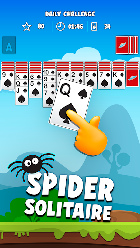 Android application Spider Solitaire Online screenshort