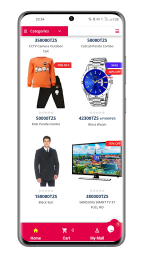 Zanzibarmall - Online Shopping Screen 2