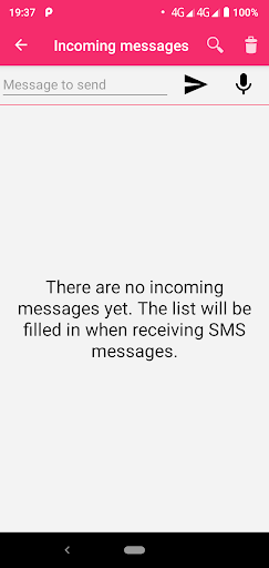 SMS messenger reader Screen 2