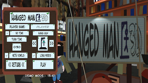 Ahorcado 3D 2023 -Demo v.0.1.6