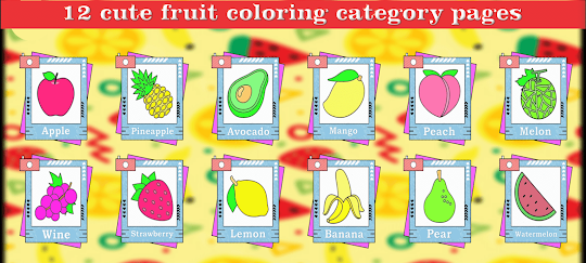 Coloring Fruit Pictures