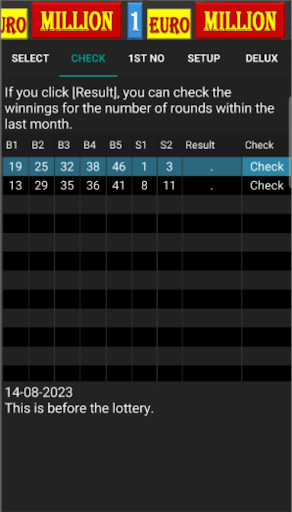 EuroMillion EU (Lite) Screen 2