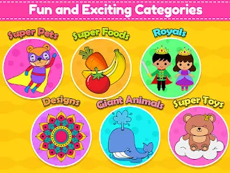 Game screenshot Royal Kids Coloring Book hack