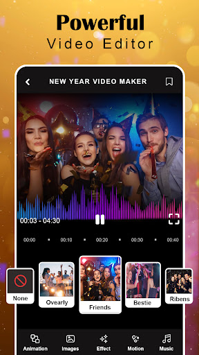 Android application Happy NewYear Video Maker screenshort
