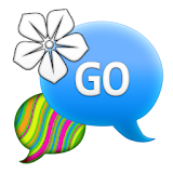 GO SMS - Neon Swirl Flower icon