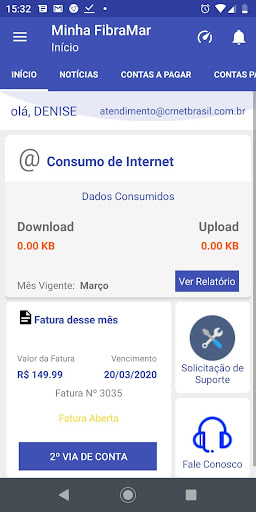 Minha FibraMar Screen 2