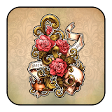 Tattoo and Flower Theme icon
