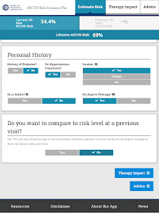 ASCVD Risk Estimator Plus Screenshot