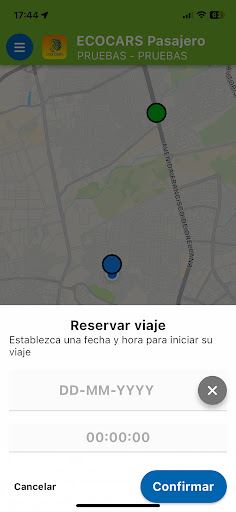 ECOCARS Pasajero Screen 3