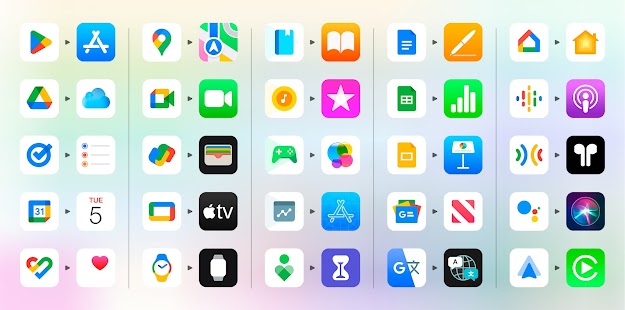 iPear iOS 17 - צילום מסך של Icon Pack