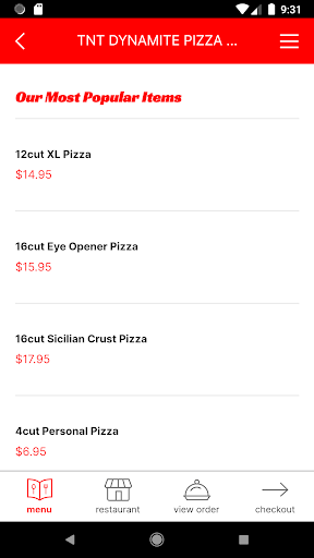 TNT Dynamite Pizza Screen 3