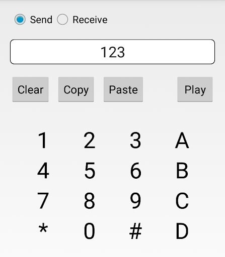 Android application ぷちプロシリーズ（１７） トーン音送信／受信 screenshort