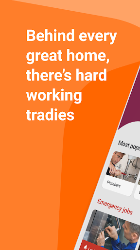Android application hipages -hire the right tradie screenshort