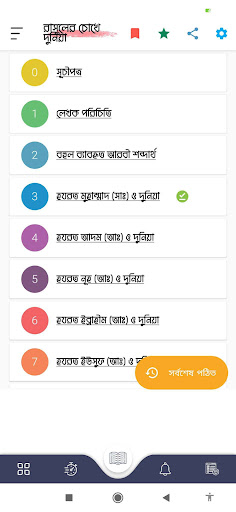 Android application Rasuler Chokhe Dunia screenshort