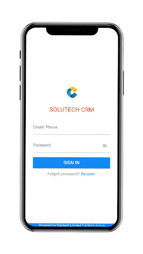 Android application Solutech CRM screenshort