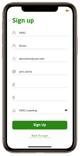 PERC App Screen 3