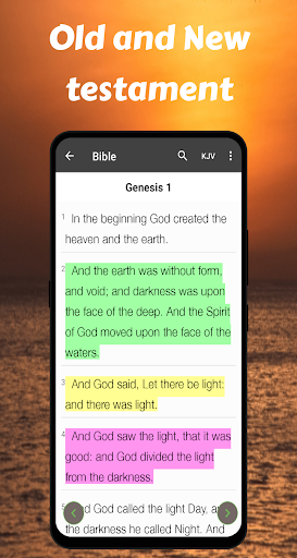 Android application Bible Offline KJV + NIV + NLT screenshort