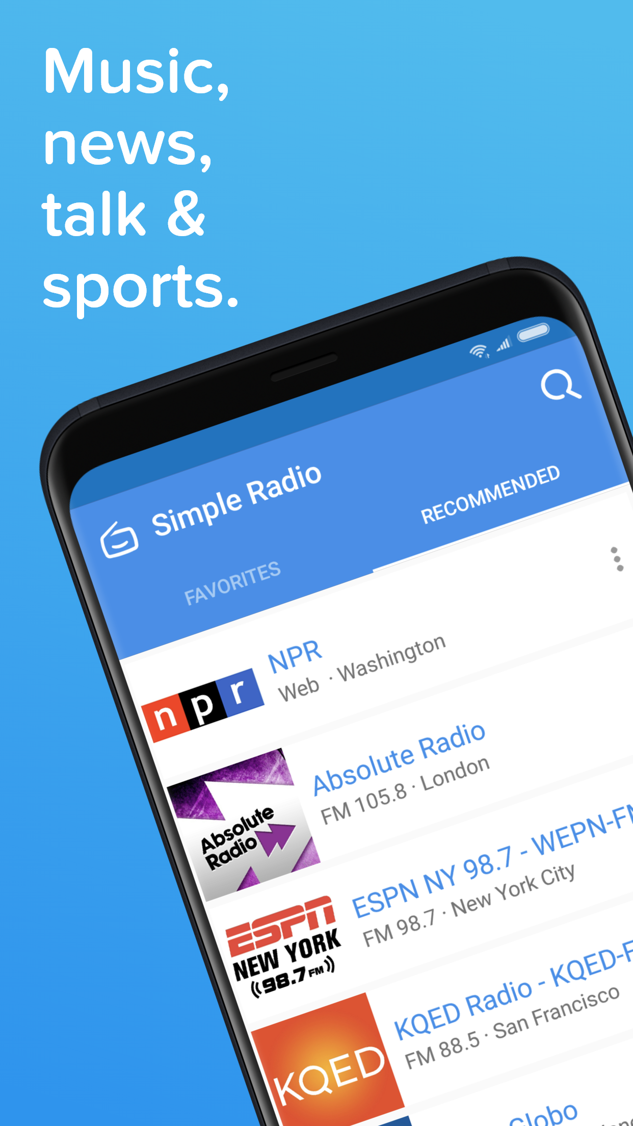 Simple Radio – Free Live AM FM Radio & Music App 
