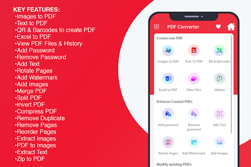 Android application All in one PDF: Reader & Tool screenshort