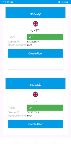 SSH-VPN Creator Screen 2
