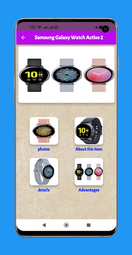 Android application galaxy watch active 2 Guide screenshort
