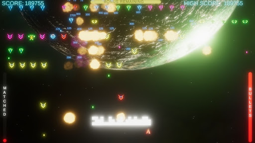 Android application Neon Invaders screenshort