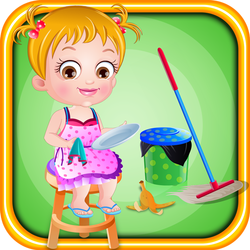 Baby Hazel Cleaning Time  Icon
