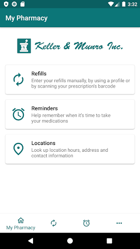 Android application Keller & Munro Pharmacy screenshort
