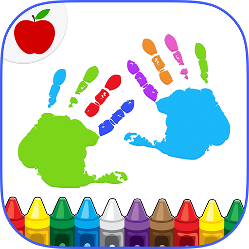 Kids Finger Painting Coloring  Icon