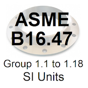 ASME B16.47 Group 1.1 to 1.18 SI Units