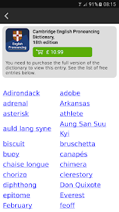 English Pronouncing Dictionary MOD APK (Full Unlocked) 1