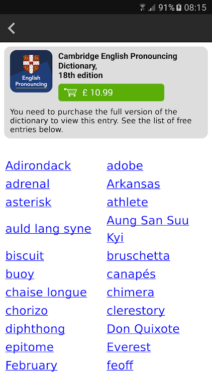 English Pronouncing Dictionary - 5.6.50 - (Android)