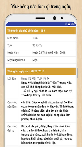Tử vi hàng ngày Screen 3