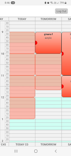 Android application SalonDragon Technician screenshort