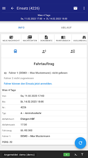 Android application FIS screenshort