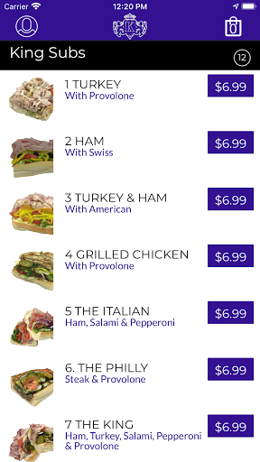 King Subs Screen 2